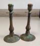 Чифт бронзови свещници, снимка 4