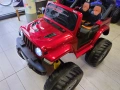 US Двуместен акумулаторен джип FUEGO 4x4 червен, снимка 9