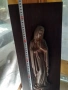 Богородица пано от чугун статуя икона статуетка масивна, снимка 5
