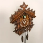 Стенен дървен часовник с кукувица, традиционна дървена къща,ръчно изработен,Шале Европейски стил , снимка 2