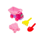 Плажен комплект, камионче със слонче, розово, 4 части, снимка 1 - Надуваеми играчки - 44968313