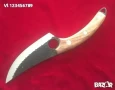 Нож месарски/ за дране/ , ръчно правен 150х270, снимка 2