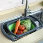 Сгъваема правоъгълна кошница за измиване и изцеждане на плодове и зеленчуци / Размери на решетъчната, снимка 7