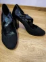 Черни елегантни дамски обувки на ток , снимка 4