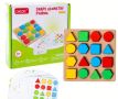 Дървена играчка с геометрични фигури и карти, снимка 1 - Образователни игри - 45586726