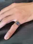 Мъжки Сребърни Пръстени с Естествени Камъни, снимка 9