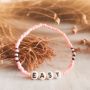 EASY BlissFulBeads розова гривна с Вдъхновяващо послание, снимка 1 - Гривни - 45965500
