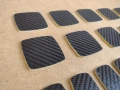 Пластмасови плочки с карбоново покритие - въглеродни влакна, 18 броя, снимка 6