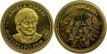 Златна монета "Ангела Меркел" 0.60g 2005, снимка 1