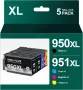 HALLOLUX 950XL 951XL Касети с мастило за HP 950 951 XL за Officejet Pro 251dw 276dw 8100 8600, снимка 1