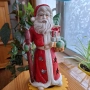 Голям керамичен свещник-Дядо Коледа с гега, снимка 1