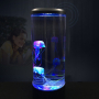 Настолна LED нощна лампа аквариум с медузи., снимка 2