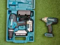 Комплект акумулаторен ударен винтоверт Makita HP488D002 18V, 42Nm + гайковерт Makita TW202DZ 200Nm, снимка 1