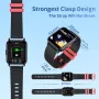 Детски интелигентен часовник черен 1,4" сензорен екран Bluetooth, съвместим с Android IOS,, снимка 2