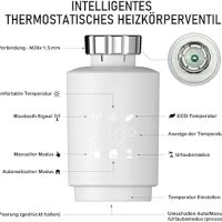 Интелигентен радиаторен термостат InJolly Bluetooth с управление от приложението Tuya, снимка 2 - Друга електроника - 45156966