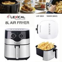 Фритюрник с горещ въздух Lexical Airfryer LAF-3004 , 8L, 1800W, инокс, снимка 1 - Фритюрници - 45865053