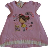 Блузка за момиченце с къс ръкав, снимка 1 - Бебешки блузки - 45233745