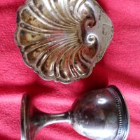 Лот от посребрени бронзови съдчета., снимка 1 - Антикварни и старинни предмети - 45421654