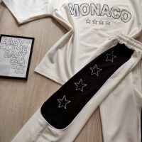дамски памучни екипи тениска и долнище Monaco , снимка 1 - Спортни екипи - 45891801