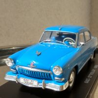 Ретро автомобил, GAZ – 21 VOLGA BLUE – 1959. Мащаб 1:24 см., снимка 16 - Колекции - 45160724