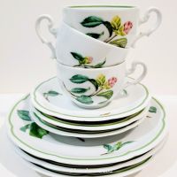 Три тройни комплекта и плато Heinrich Villeroy & Boch Flora Camelia., снимка 16 - Сервизи - 45349892