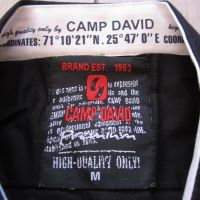 НОВА черна мъжка памучна риза CAMP DAVID размер M от Германия, снимка 2 - Ризи - 45582227