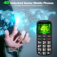 Нов Мобилен телефон с големи бутони за възрастни Отключен SOS бутон, снимка 2 - Други - 45143690