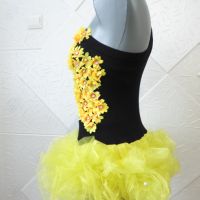 Детска рокля за латино танци с 3Д цветя ., снимка 6 - Детски рокли и поли - 45388853