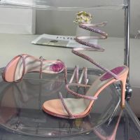 дамски елегантни обувки RENE CAOVILLA-реплика, снимка 7 - Дамски обувки на ток - 45389301