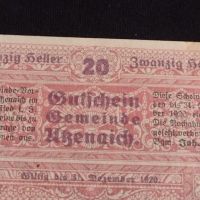 Банкнота НОТГЕЛД 20 хелер 1920г. Австрия перфектно състояние за КОЛЕКЦИОНЕРИ 44655, снимка 6 - Нумизматика и бонистика - 45234411