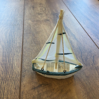 НОВА колекционерска фигурка / фигура  макет на рибарска лодка от резин, снимка 7 - Колекции - 45005094