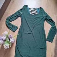 Маслено зелена рокля, снимка 1 - Рокли - 45650296
