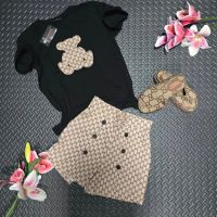 Дамски комплект Gucci Реплика ААА+ черен , снимка 1 - Комплекти - 46104192