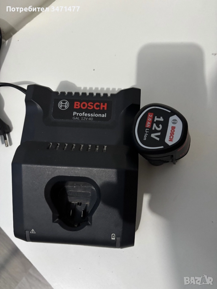 Батерия и зарядно 12в бош bosch, снимка 1