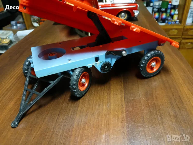 Старо ремарке от голям трактор Чехословакия., снимка 1