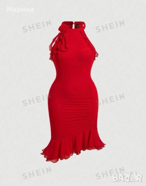 Лятна червена латино рокля , снимка 1