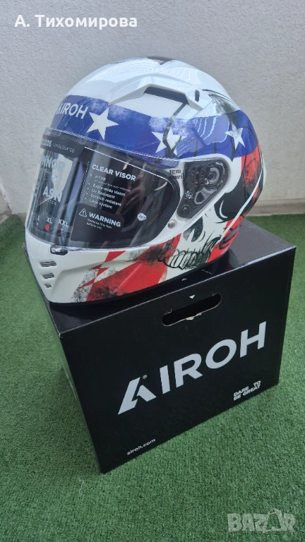 Каска AIROH CONNOR NATION GLOSS - нови с кутия L и XL, снимка 1