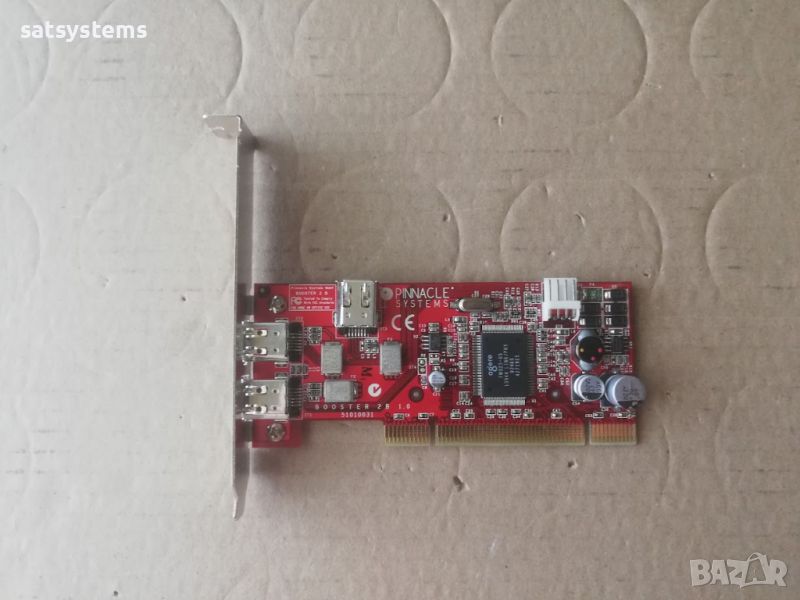 PCI 3-Port 1394 FireWire Adapter Card Pinnacle Booster 2B v1.0, снимка 1