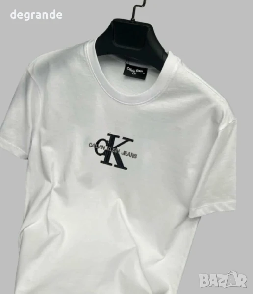 Бяла мъжка тениска Calvin Klein, снимка 1