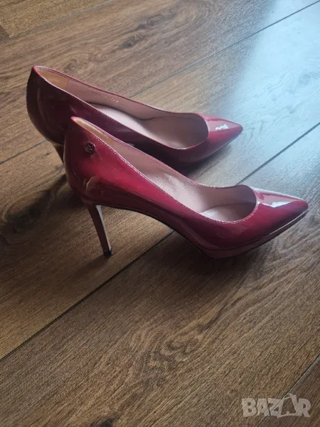 Gucci N36 1/2 обувки с ток ест.кожа , снимка 1