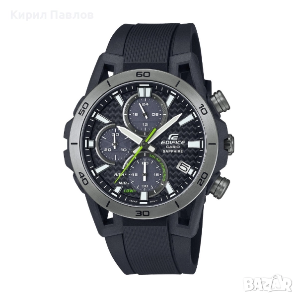 Casio Edifice 44mm Solar - Sapphire - Carbon, снимка 1