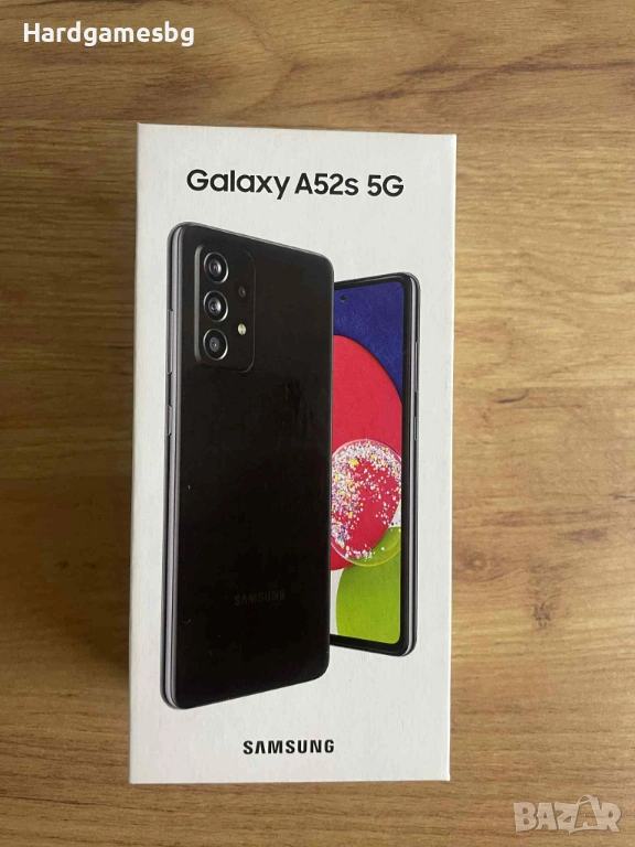 Samsung Galaxy A52s 5G 128GB – ТОП състояние + кутия и зарядно, снимка 1