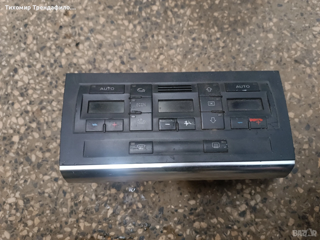 панел климатроник ауди а4 2005г. 8E0820043AE , 8E0 820 043AE, снимка 1