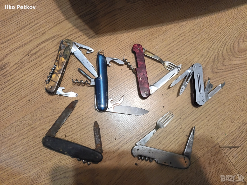 Стари сгъваеми ножки, снимка 1