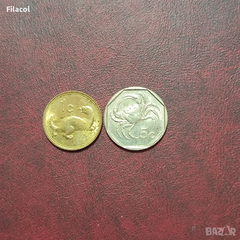 Малта 1 и 5 цента 1991 година, снимка 1