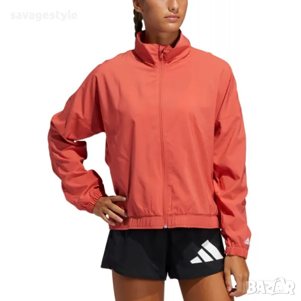 Дамско яке ADIDAS Training 3 Bar Logo Warm-Up Sports Jacket Red, снимка 1