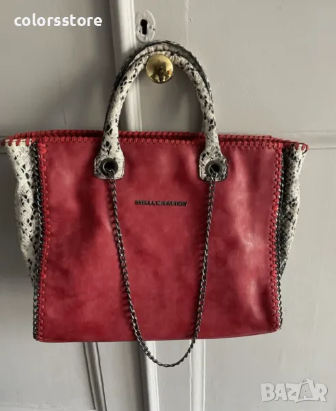 Червена луксозна чанта Stella McCartney код SG-F130, снимка 1