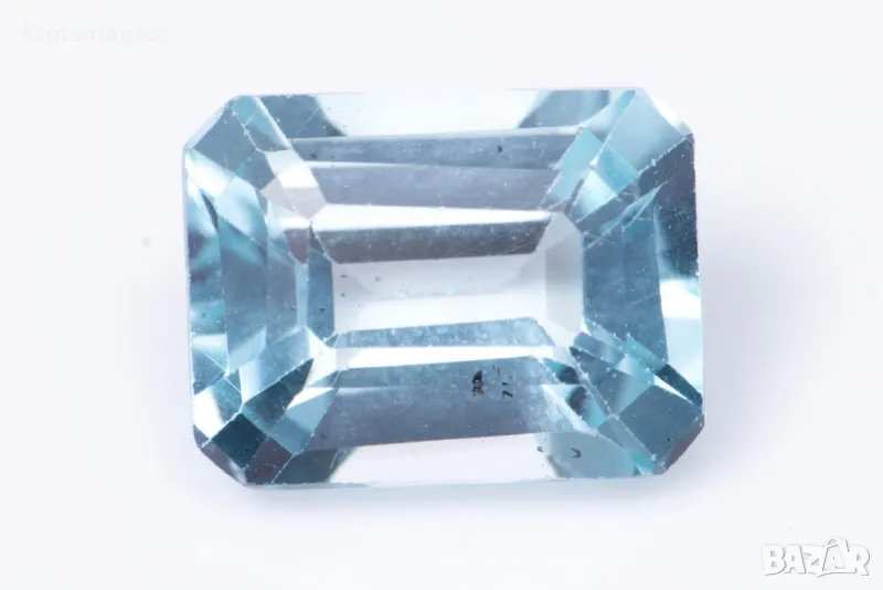 Син топаз 2.07ct 8x6mm VS октагон шлифовка #1, снимка 1