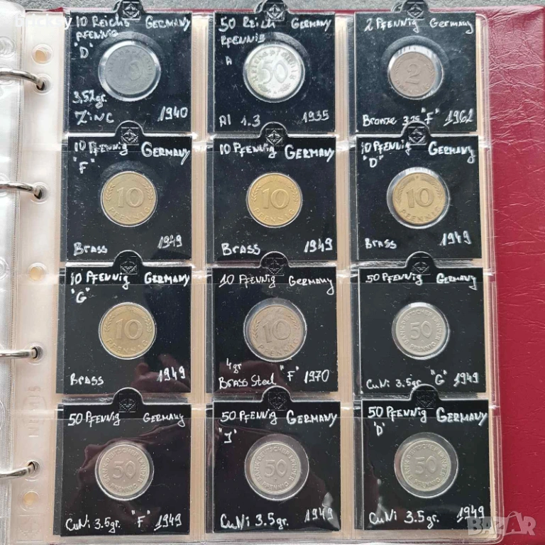 Колекция 180 бр монети в албум KaBe - Европа, Русия и др, снимка 1