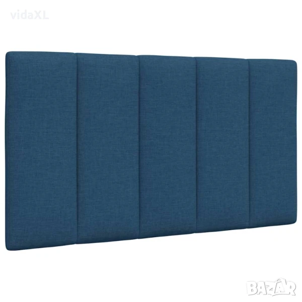vidaXL Мека табла за легло, синя, 80 см, плат(SKU:4019141), снимка 1